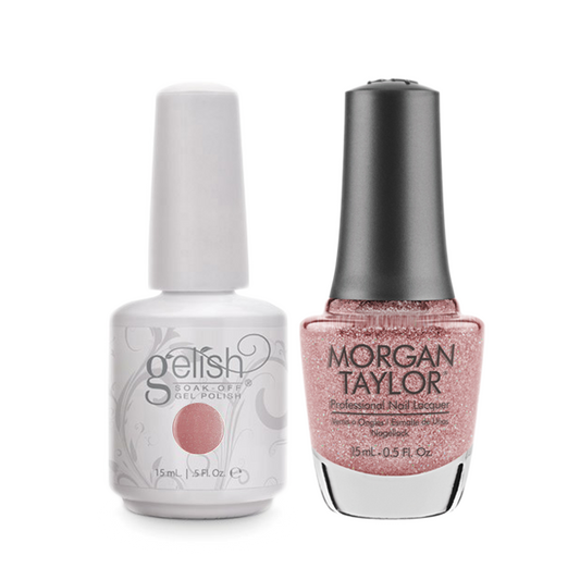 Gelish Gel Polish & Morgan Taylor Nail Lacquer, Oh, Just Naughty Enough , 0.5oz, 1100087+ 50233