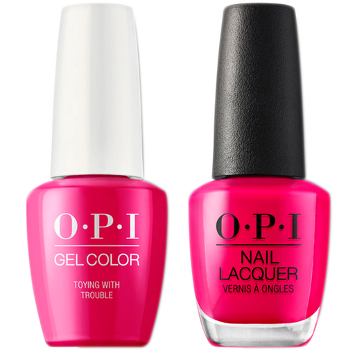 OPI GelColor And Nail Lacquer, Nutcracker Collection, K09, Toying With Trouble, 0.5oz KK1115
