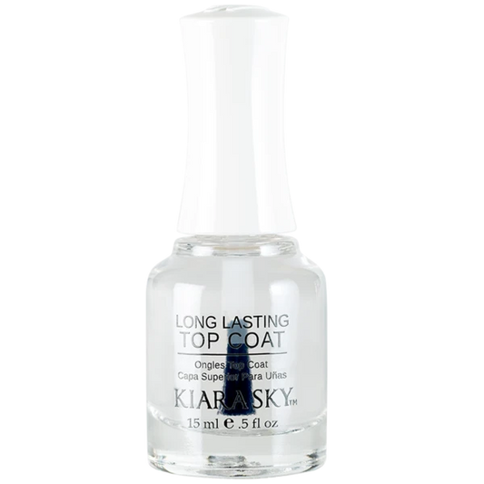 Kiara Sky Nail Lacquer Long Lasting Top Coat, 0.5oz MH1004