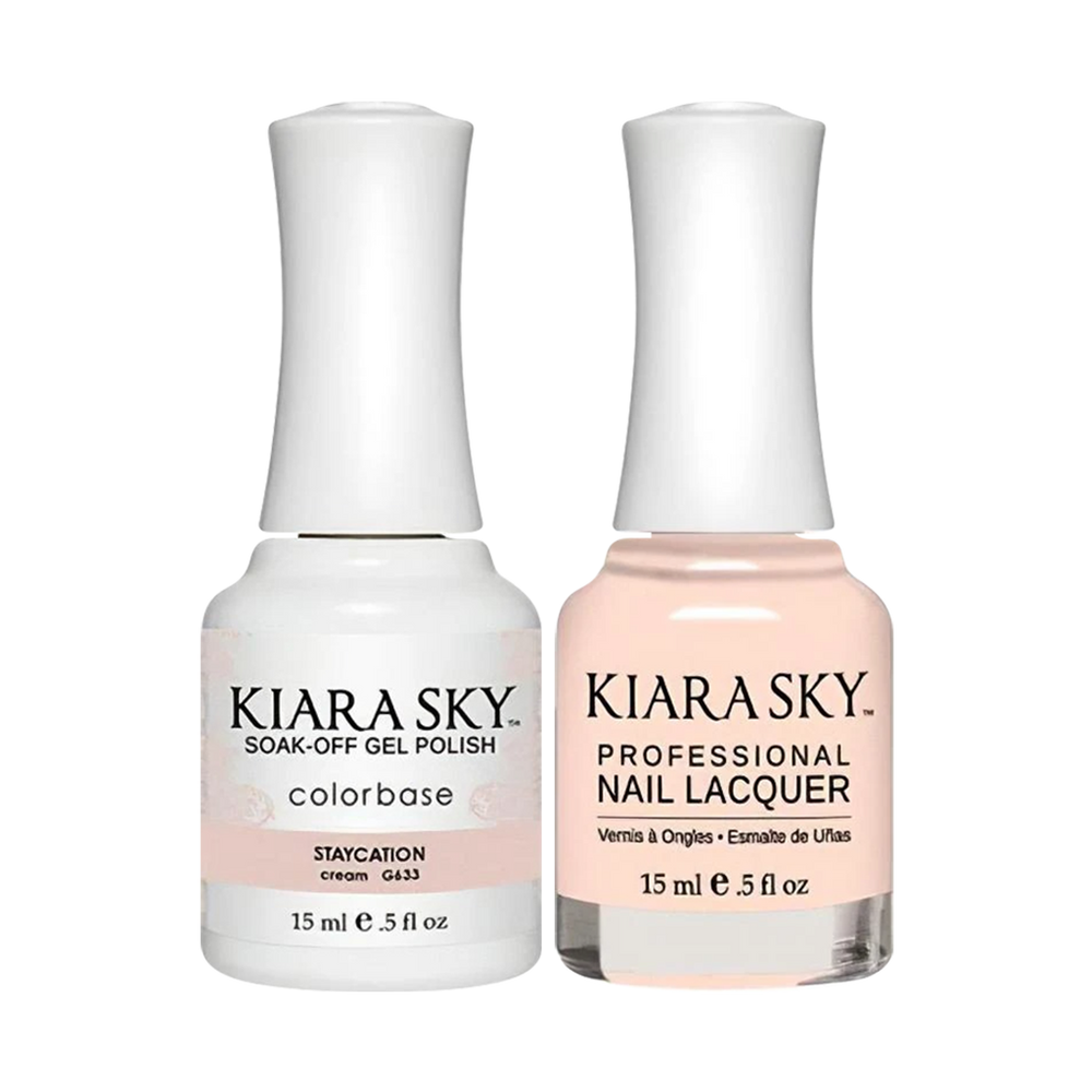Kiara Sky Gel Polish + Nail Lacquer, Wild & Free Collection, GN 633, Staycation, 0.5oz