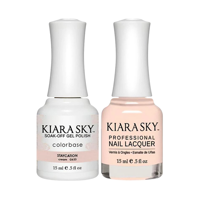 Kiara Sky Gel Polish + Nail Lacquer, Wild & Free Collection, GN 633, Staycation, 0.5oz