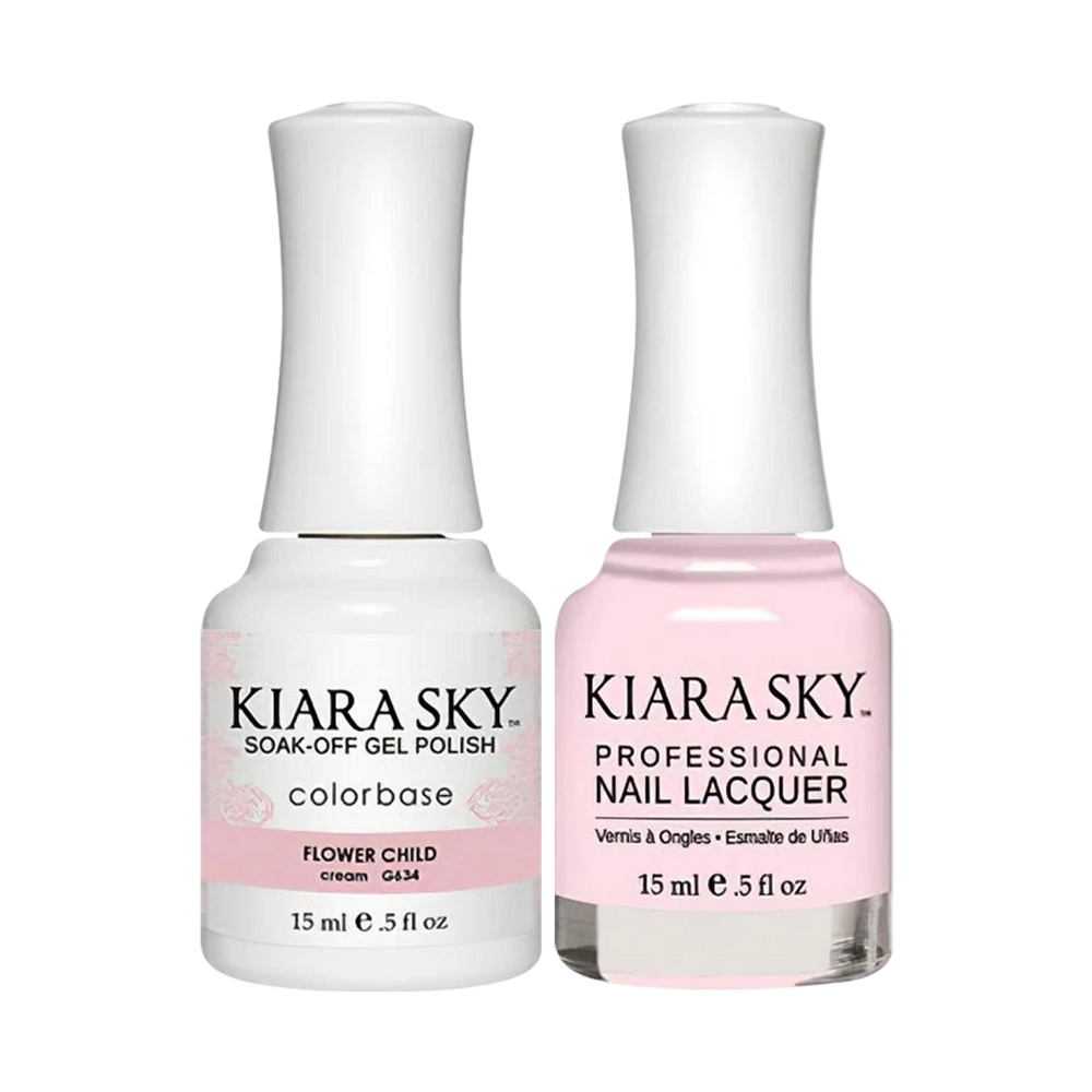 Kiara Sky Gel Polish + Nail Lacquer, Wild & Free Collection, GN 634, Flower Child, 0.5oz