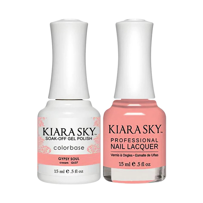 Kiara Sky Gel Polish + Nail Lacquer, Wild & Free Collection, GN 637, Gypsy Soul, 0.5oz