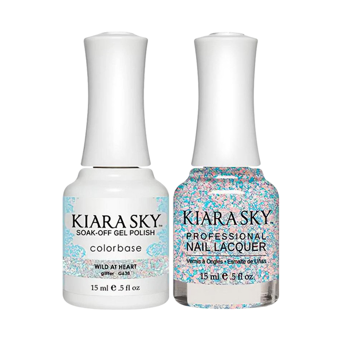Kiara Sky Gel Polish + Nail Lacquer, Wild & Free Collection, GN 638, Wild At Heart, 0.5oz