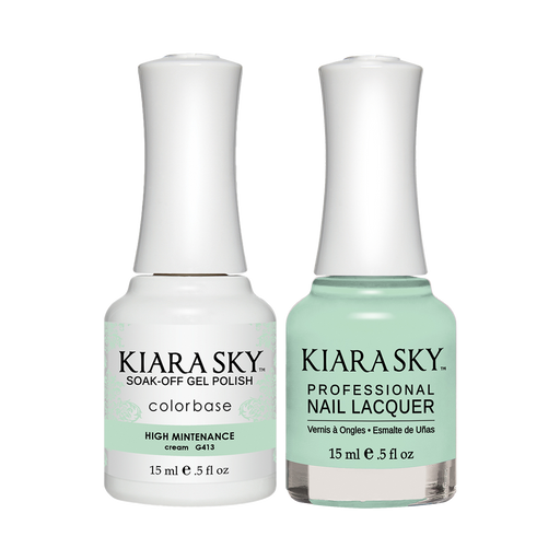 Kiara Sky Gel Polish + Nail Lacquer, GN 413, High Mintenance, 0.5oz