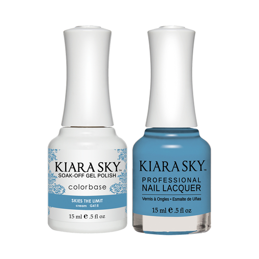 Kiara Sky Gel Polish + Nail Lacquer, GN 415, Skies The Limit, 0.5oz