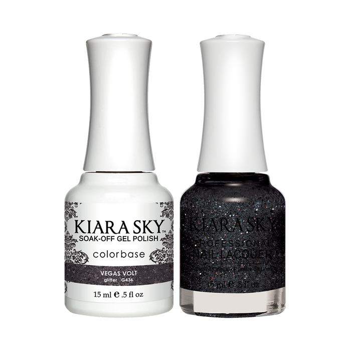 Kiara Sky Gel Polish + Nail Lacquer, GN 436, Vegas Volt, 0.5oz