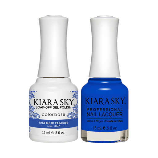 Kiara Sky Gel Polish + Nail Lacquer, GN 447, Take Me To Paradise, 0.5oz