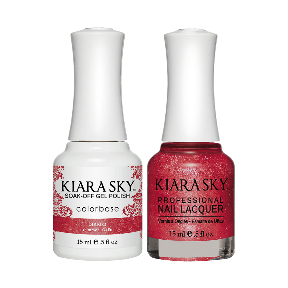 Kiara Sky Gel Polish + Nail Lacquer, GN 456, Diablo, 0.5oz