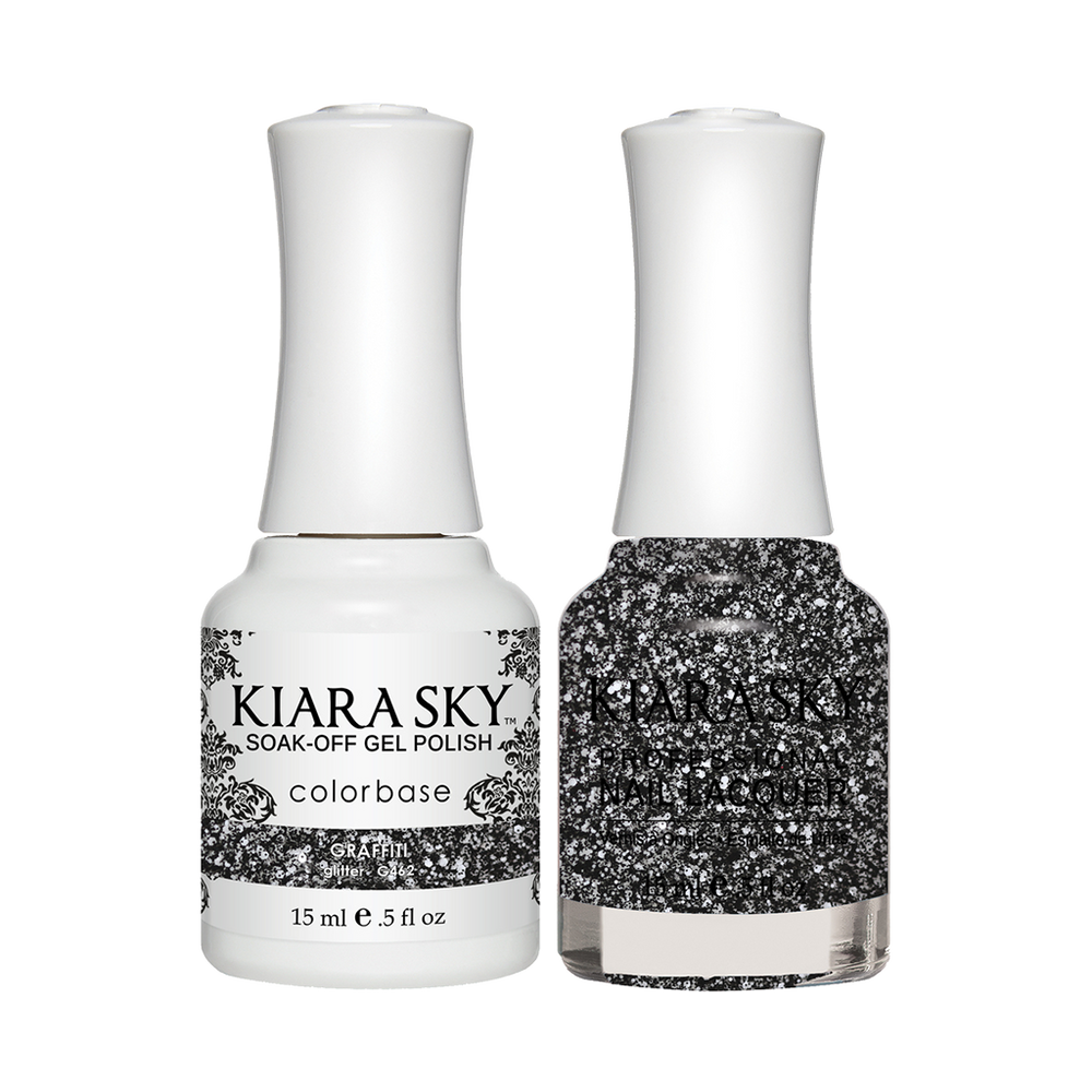 Kiara Sky Gel Polish + Nail Lacquer, GN 462, Graffiti, 0.5oz