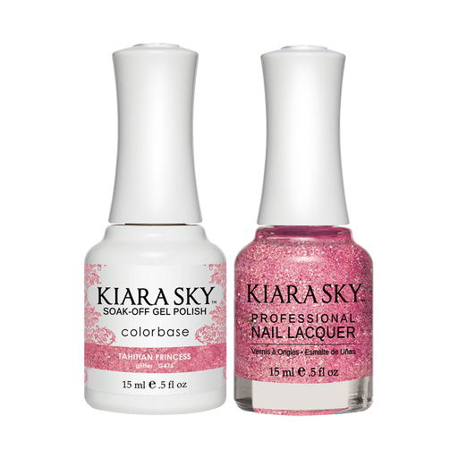 Kiara Sky Gel Polish + Nail Lacquer, GN 476, Tahitian Princess, 0.5oz