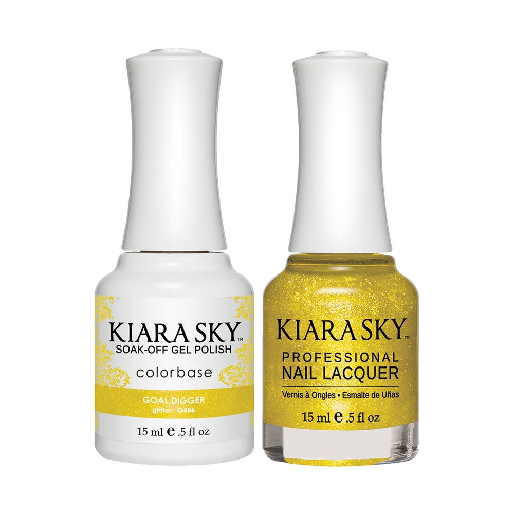 Kiara Sky Gel Polish + Nail Lacquer, GN 486, Goal Digger, 0.5oz