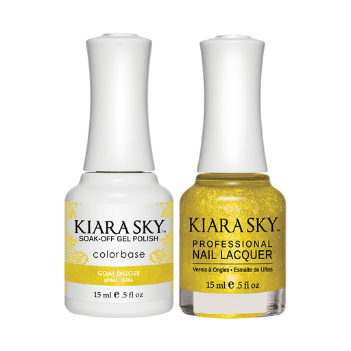 Kiara Sky Gel Polish + Nail Lacquer, GN 486, Goal Digger, 0.5oz