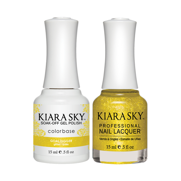 Kiara Sky Gel Polish + Nail Lacquer, GN 486, Goal Digger, 0.5oz