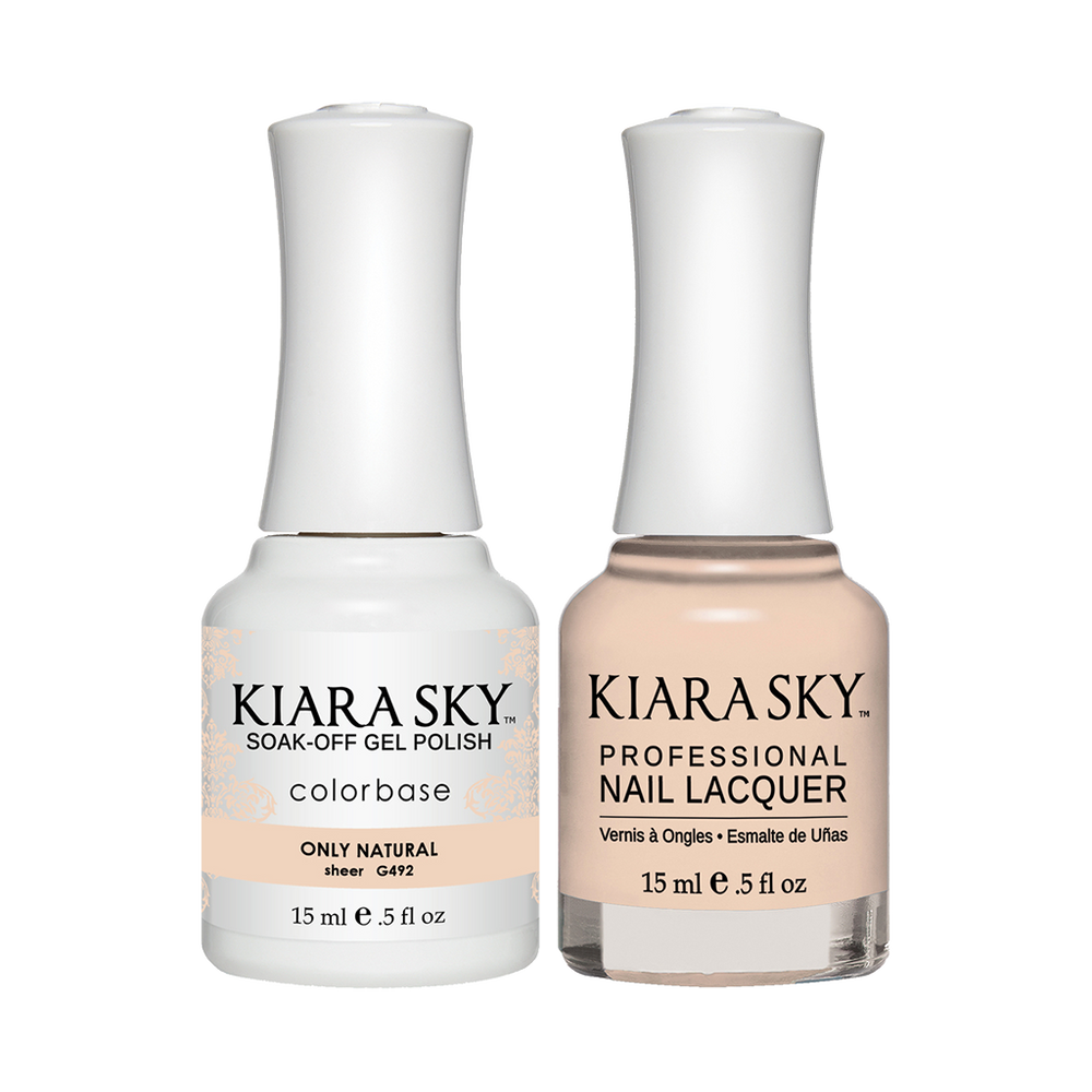 Kiara Sky Gel Polish + Nail Lacquer, GN 492, Only-Natura, 0.5oz
