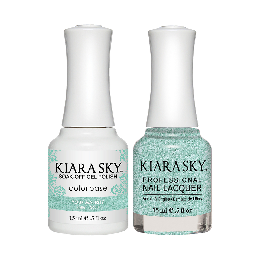 Kiara Sky Gel Polish + Nail Lacquer, GN 500, Your Majesty, 0.5oz