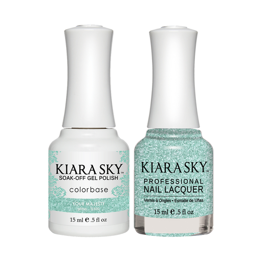 Kiara Sky Gel Polish + Nail Lacquer, GN 500, Your Majesty, 0.5oz