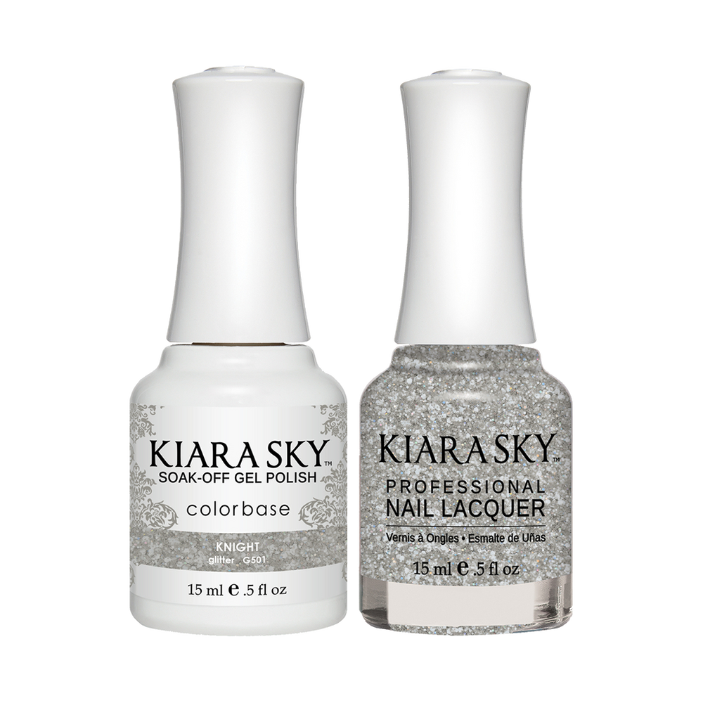 Kiara Sky Gel Polish + Nail Lacquer, GN 501, Knight, 0.5oz