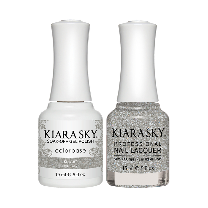 Kiara Sky Gel Polish + Nail Lacquer, GN 501, Knight, 0.5oz