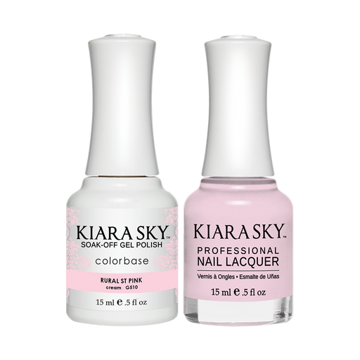 Kiara Sky Gel Polish + Nail Lacquer, GN 510, Rural-St-Pink, 0.5oz
