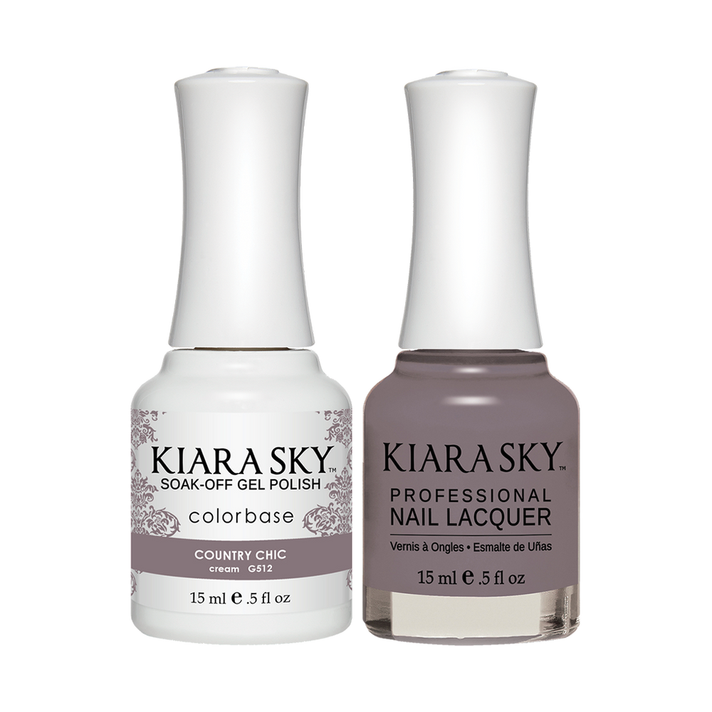 Kiara Sky Gel Polish + Nail Lacquer, GN 512, Country-Chic, 0.5oz