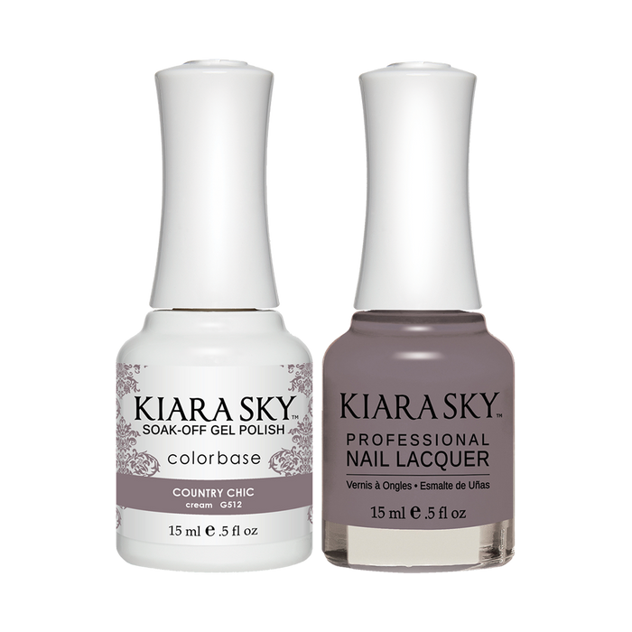 Kiara Sky Gel Polish + Nail Lacquer, GN 512, Country-Chic, 0.5oz