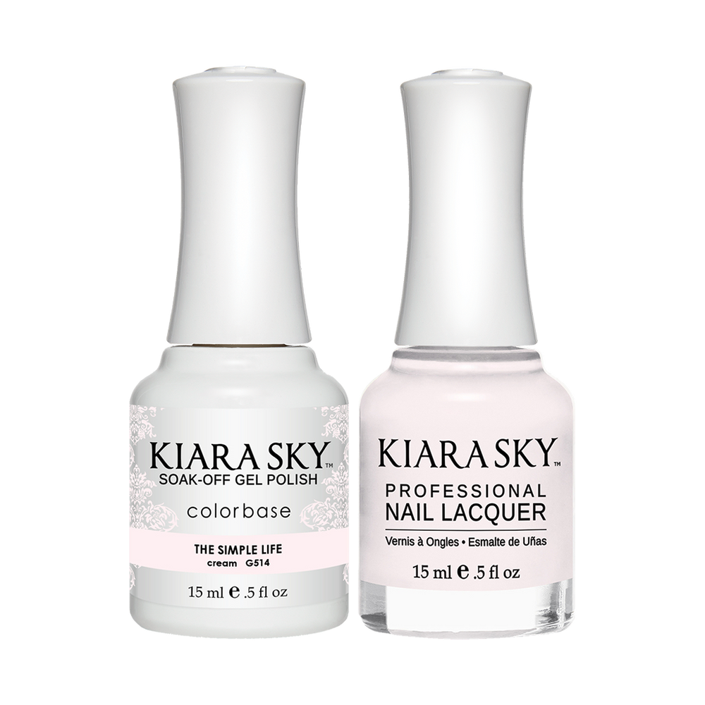 Kiara Sky Gel Polish + Nail Lacquer, GN 514, The-Simple-Life, 0.5oz