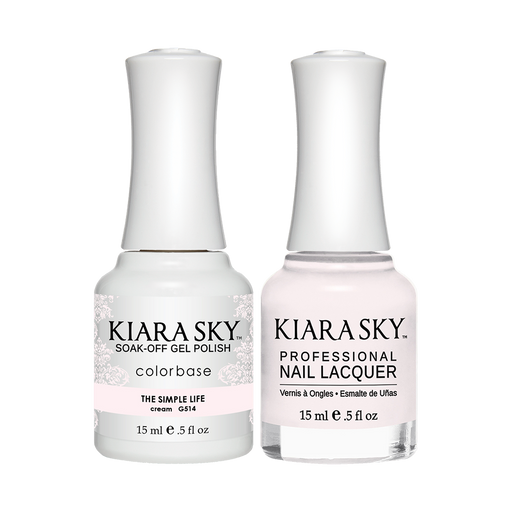 Kiara Sky Gel Polish + Nail Lacquer, GN 514, The-Simple-Life, 0.5oz