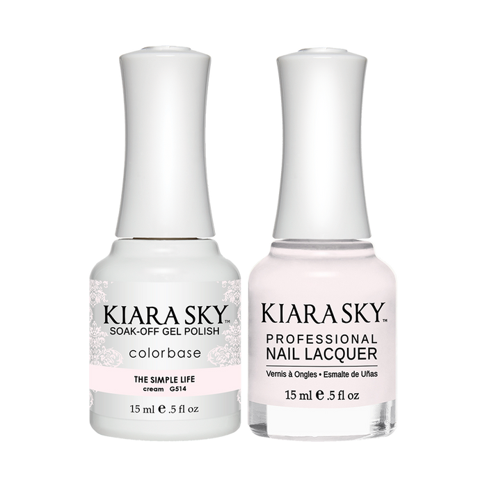 Kiara Sky Gel Polish + Nail Lacquer, GN 514, The-Simple-Life, 0.5oz