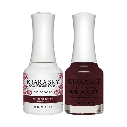 Kiara Sky Gel Polish + Nail Lacquer, GN 515, Rustic Yet Refined, 0.5oz
