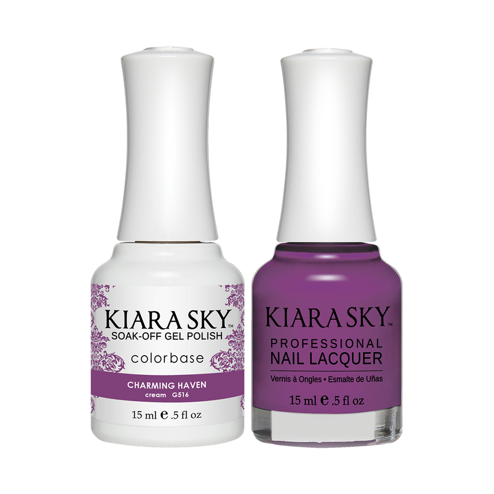 Kiara Sky Gel Polish + Nail Lacquer, GN 516, Charming Haven, 0.5oz