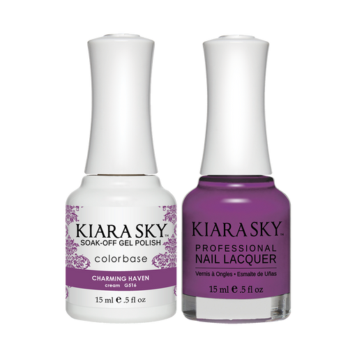 Kiara Sky Gel Polish + Nail Lacquer, GN 516, Charming Haven, 0.5oz