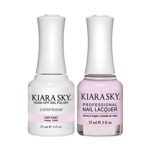 Kiara Sky Gel Polish + Nail Lacquer, GN 524, Chit Chat, 0.5oz
