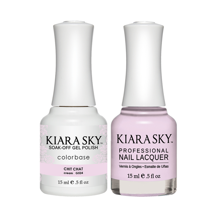 Kiara Sky Gel Polish + Nail Lacquer, GN 524, Chit Chat, 0.5oz
