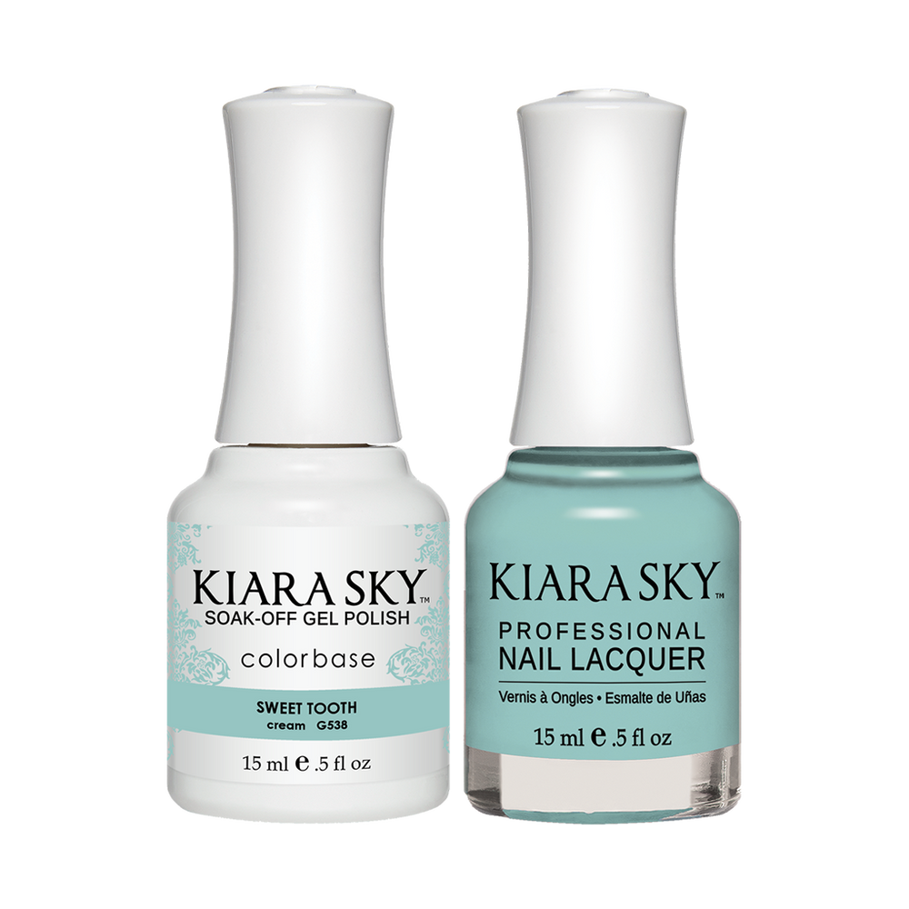 Kiara Sky Gel Polish + Nail Lacquer, GN 538, Sweet Tooth, 0.5oz