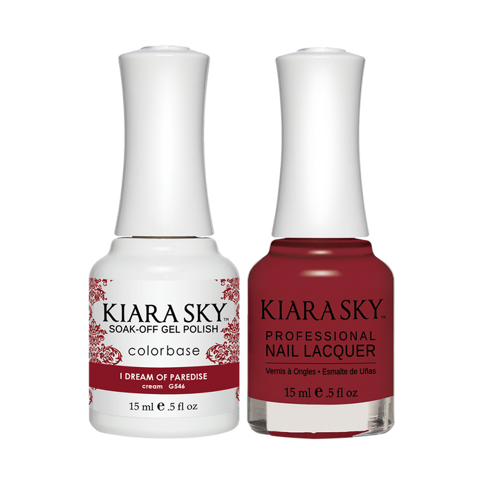 Kiara Sky Gel Polish + Nail Lacquer, GN 546, I Dream Of Paredise, 0.5oz