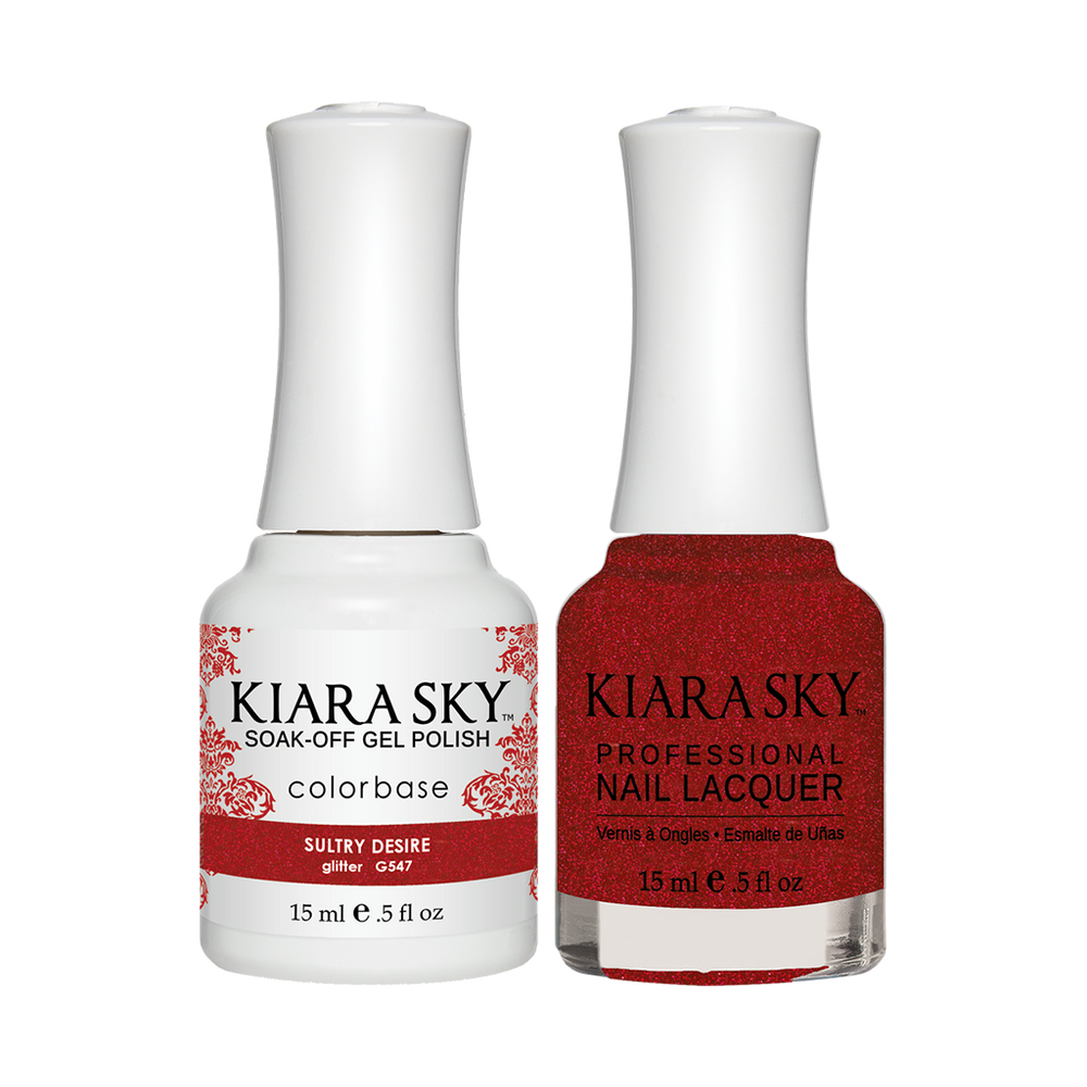Kiara Sky Gel Polish + Nail Lacquer, GN 547, Sultry Desire, 0.5oz