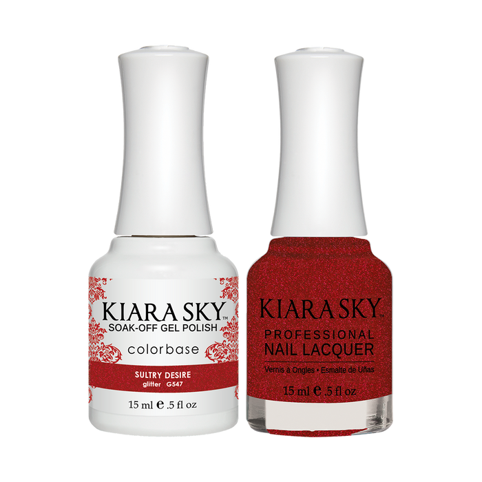 Kiara Sky Gel Polish + Nail Lacquer, GN 547, Sultry Desire, 0.5oz
