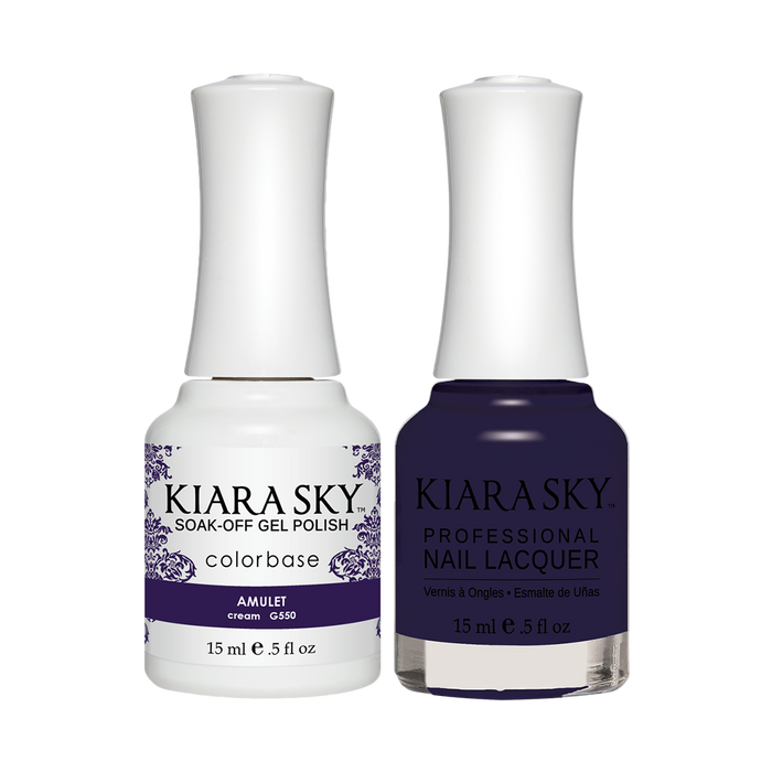 Kiara Sky Gel Polish + Nail Lacquer, GN 550, Amulet, 0.5oz