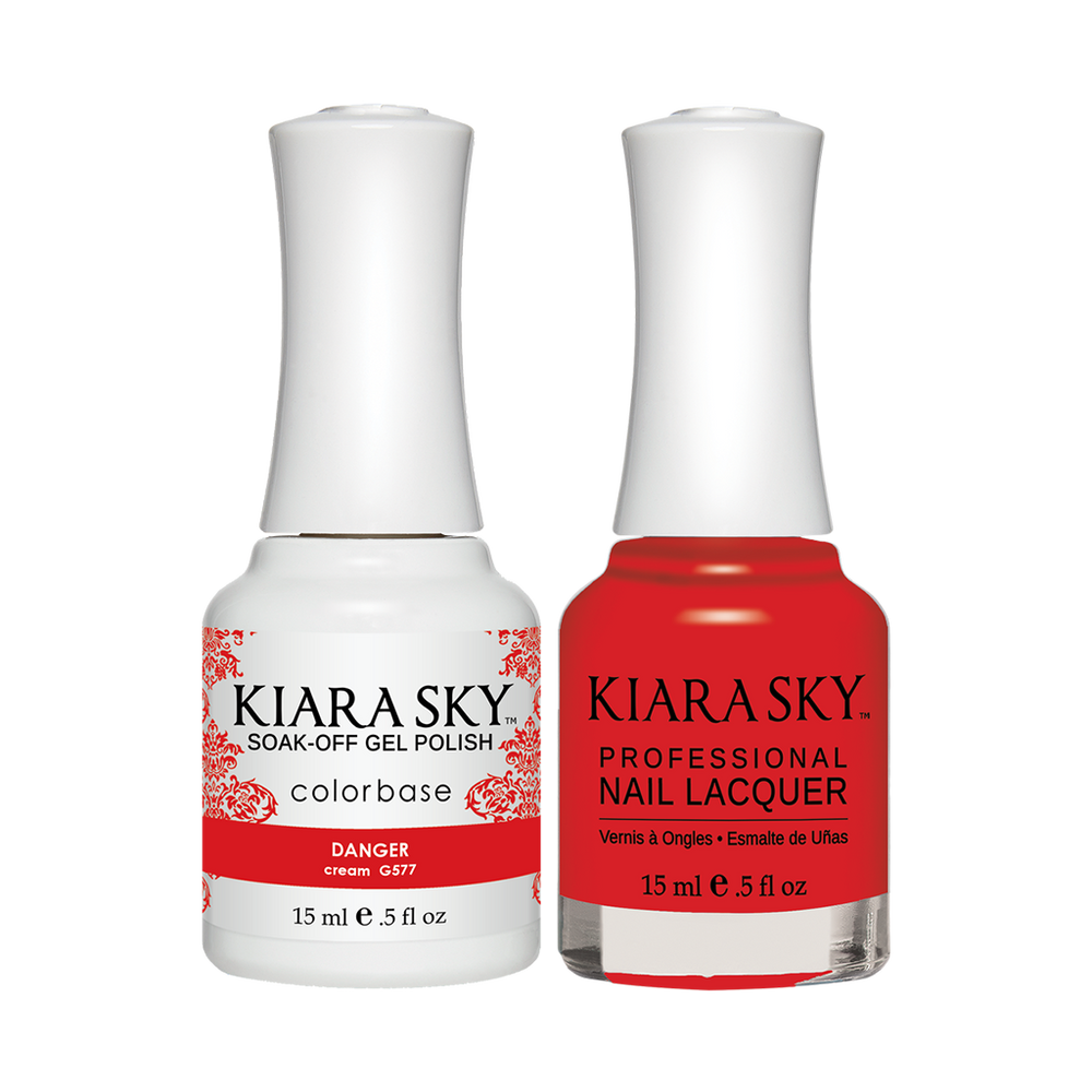 Kiara Sky Gel Polish + Nail Lacquer, GN 577, Danger, 0.5oz