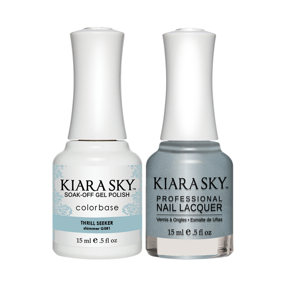 Kiara Sky Gel Polish + Nail Lacquer, GN 581, Thrill Seeker, 0.5oz