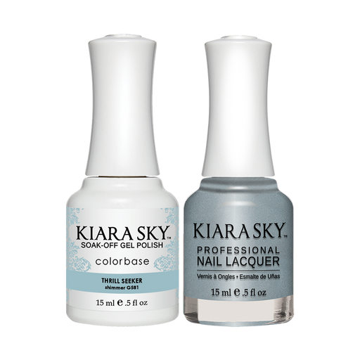 Kiara Sky Gel Polish + Nail Lacquer, GN 581, Thrill Seeker, 0.5oz