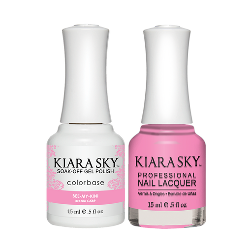 Kiara Sky Gel Polish + Nail Lacquer, Road Trip Collection, GN 589, Bee-My-Kini, 0.5oz