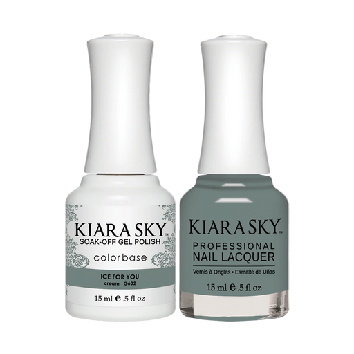 Kiara Sky Gel Polish + Nail Lacquer, Snow Place Like Home Collection, GN 602, Ice For You, 0.5oz OK1211