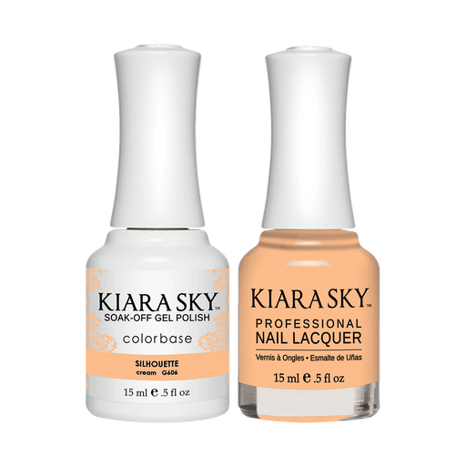 Kiara Sky Gel Polish + Nail Lacquer, In The Nude Collection, GN 606, Silhouette , 0.5oz OK1211