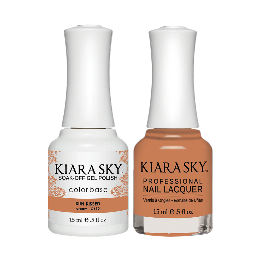 Kiara Sky Gel Polish + Nail Lacquer, In The Nude Collection, GN 610, Sun Kissed, 0.5oz OK1211