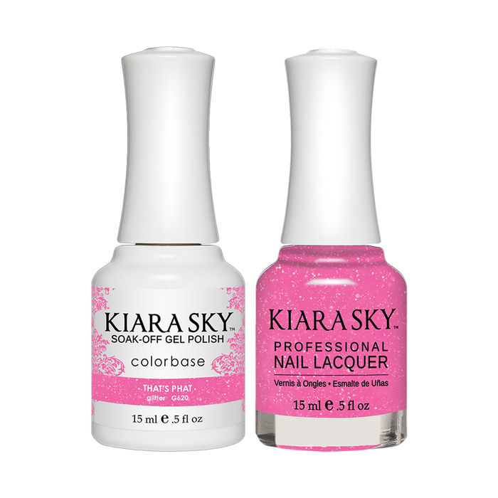 Kiara Sky Gel Polish + Nail Lacquer, Electro Pop Collection, GN 620, That's Phat, 0.5oz OK0518VD
