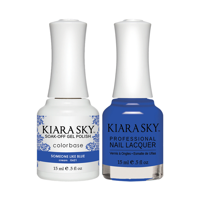 Kiara Sky Gel Polish + Nail Lacquer, Jetsetter Collection, GN 621, Someone Like Blue, 0.5oz OK1009VD