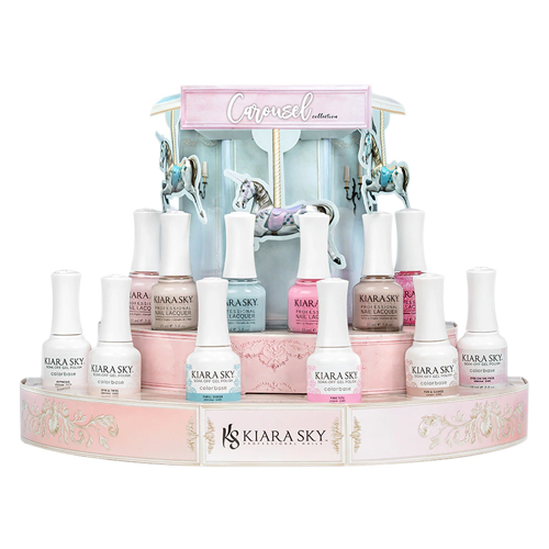 Kiara Sky Gel Polish, Carousel Collection, Full line of 6 colors (from G579 - G584, Price: $7.95/pc), 0.5oz
