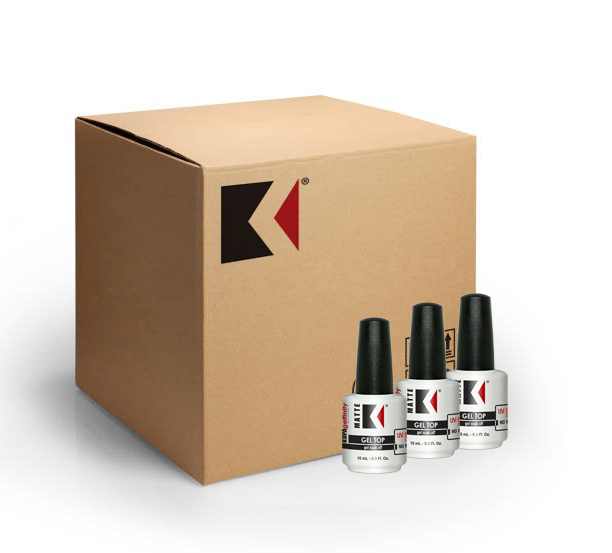 Kupa Gelfinity, Matte Top Coat (Black Cap), 0.5oz, CASE, 144 pcs/case